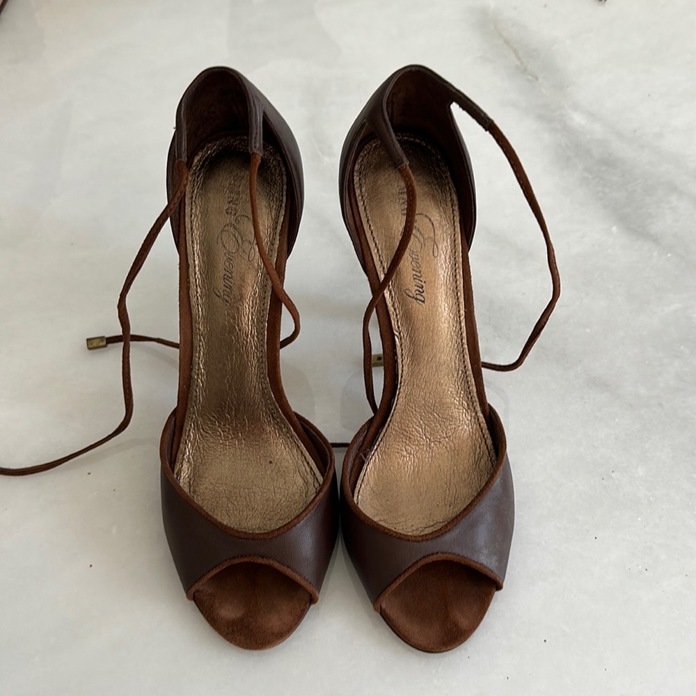 Brown heels from mango evening